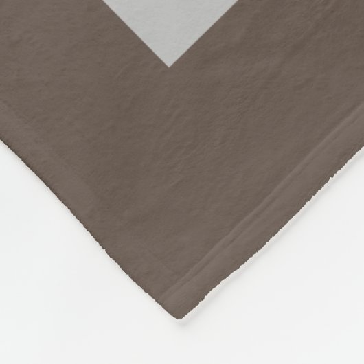 Couverture Polaire Nom personnalisé élégant Rustique Tan "R & R time" (Coin)