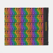 Couverture Polaire Nom personnalisé Fierté (Devant (Horizontal))