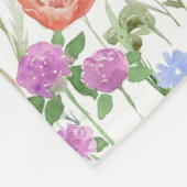 Couverture Polaire Nom personnalisé fleur sauvage (Coin)