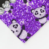 Couverture Polaire Nom personnalisé indigo purple parties scintillant (Coin)