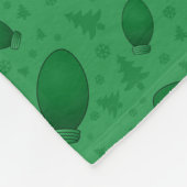 Couverture Polaire Nom personnalisé ladybug vert feu arbres (Coin)