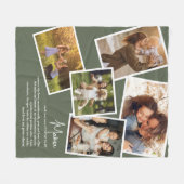 Couverture Polaire Nom personnalisé Mama Définition Souvenirs Photo C (Devant (Horizontal))