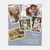 Couverture Polaire Nom personnalisé Mama Définition Souvenirs Photo C (Devant)