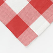 Couverture Polaire Nom personnalisé mignon pizza rouge à damiers (Coin)