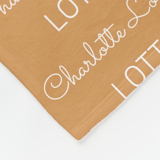 Couverture Polaire Nom personnalisé moderne Fleece Bébé Blanket (Coin)