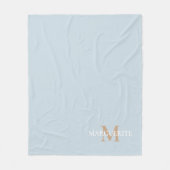 Couverture Polaire Nom personnalisé Monogramme (Devant)