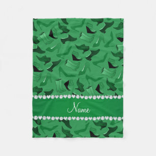 Couverture Polaire Nom personnalisé motif de chaussures pour femmes v