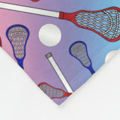 Couverture Polaire Nom personnalisé motif de crosse arc-en-ciel (Coin)