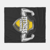 Couverture Polaire Nom personnalisé Muscle Fitness Trainer Gym (Devant (Horizontal))