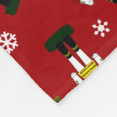 Couverture Polaire Nom personnalisé noix rouge (Coin)