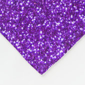 Couverture Polaire Nom personnalisé panda indigo violet parties scint (Coin)