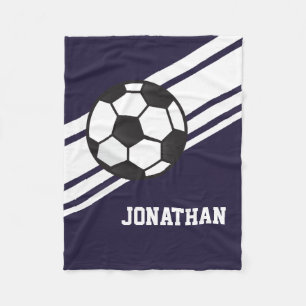 Couverture Polaire Nom personnalisé par sports de ballon de football