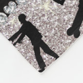 Couverture Polaire Nom personnalisé parties scintillant argent zombie (Coin)