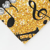 Couverture Polaire Nom personnalisé parties scintillant jaune trompet (Coin)