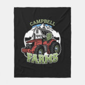 Couverture Polaire Nom personnalisé Pays Fermes Grange Tracteur Fermi (Devant)