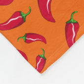Couverture Polaire Nom personnalisé piment orange (Coin)