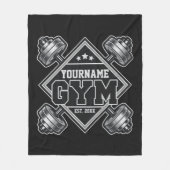Couverture Polaire Nom personnalisé Poids Accueil Crossfit Gym (Devant)