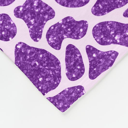 Couverture Polaire Nom personnalisé porc violet parties scintillant g (Coin)