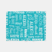 Couverture Polaire Nom personnalisé pour Alexis Teal (Devant (Horizontal))