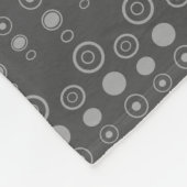 Couverture Polaire Nom personnalisé serpent vert bulles grises (Coin)