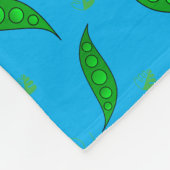 Couverture Polaire Nom personnalisé sky blue green peapods (Coin)