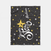 Couverture Polaire Nom personnalisé Superstar (Devant)