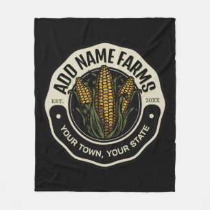 Couverture Polaire Nom personnalisé Sweet Corn Garden Agricole