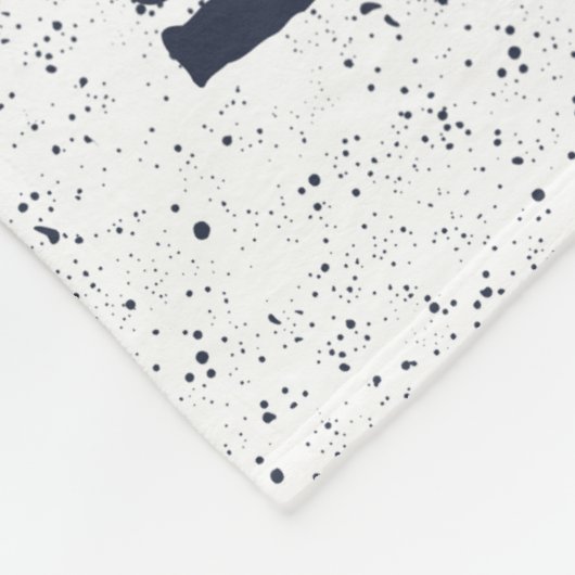 Couverture Polaire Nom personnalisé T-Rex Blanche-Toison, Petit (Coin)