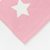 Couverture Polaire Nom personnalisé | Unicorne rose (Coin)
