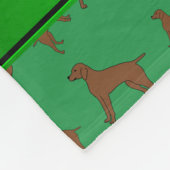 Couverture Polaire Nom personnalisé vert Allemand short pointeur chie (Coin)