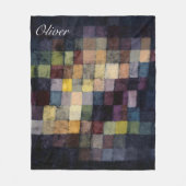 Couverture Polaire Nom personnalisé Vieux tableau sonore de Paul Klee (Devant)