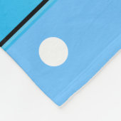 Couverture Polaire Nom personnalisé volleyball bleu points blancs (Coin)