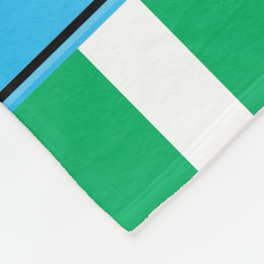 Couverture Polaire Nom personnalisé volleyball vert rayures blanches (Coin)