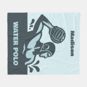 Couverture Polaire Nom personnalisé Water Polo (Devant (Horizontal))