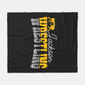 Couverture Polaire NOM personnalisé Wrestling School Team Wrestler (Devant (Horizontal))