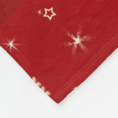 Couverture Polaire Nom personnel cardinal rouge flocons de neige (Coin)