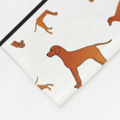 Couverture Polaire Nom personnel Rhodésien blanc ridgeback chiens (Coin)