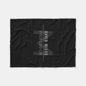 Couverture Polaire Nom professionnel moderne Dark Grey (Devant (Horizontal))