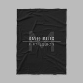 Couverture Polaire Nom professionnel moderne Dark Grey