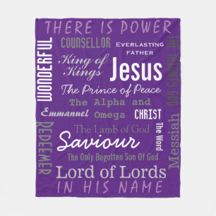Couverture Polaire Nom puissant de Jésus chrétien