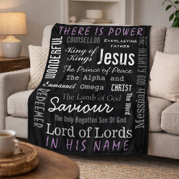 Couverture Polaire Nom puissant de Jésus chrétien