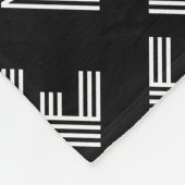 Couverture Polaire Nom rétro-moderne gras ou Motif Word (Coin)