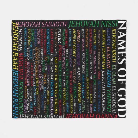 COUVERTURE POLAIRE NOMS DE DIEU (Devant (Horizontal))