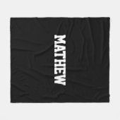 Couverture Polaire Noms en gras noir et blanc (Devant (Horizontal))