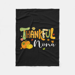Couverture Polaire Nona citrouille de remerciement de Thanksgiving fa