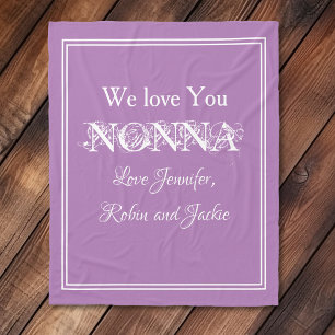 Couverture Polaire NONNA We Lote Cute Grandma Gift Grandkids Nom