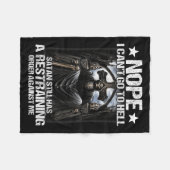 Couverture Polaire Nope I Can't Go To Hell Satan Still Has Restrainin (Devant (Horizontal))