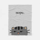 Couverture Polaire Nope Kitty (Devant)