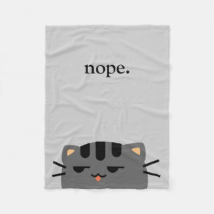 Couverture Polaire Nope Kitty