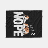 Couverture Polaire Nope Lazy Beagle (Devant (Horizontal))